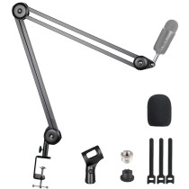 Kadelk Microphone Boom Arm Stand Heavy Duty Adjustable Suspension Scissor Spring Built-in Mic Stand For Blue Yeti Blue Snowball Bracket