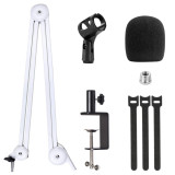 Kadelk Microphone Boom Arm Stand Heavy Duty Adjustable Suspension Scissor Spring Built-in Mic Stand For Blue Yeti Blue Snowball Bracket