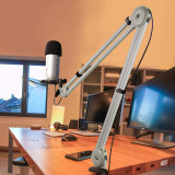 Kadelk Microphone Boom Arm Stand Heavy Duty Adjustable Suspension Scissor Spring Built-in Mic Stand For Blue Yeti Blue Snowball Bracket