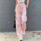 Gebrson 2021 Korean Fashion Camouflage Pants Printed Casual Stretch High Waist Pants Street Ladies Clothing Hip Hop Ladies Sports Pants