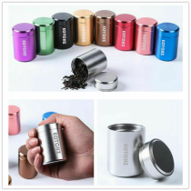 EOTCHZ Functional Airtight Smell Proof Aluminum Stash Jar Herb Storage Container Tobacco Stash Box Pill Box