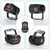 ZONGYANXIE Mini RGB Disco Light DJ LED Laser Stage Projector Red Blue Green Lamp USB Rechargeable Wedding Birthday Party DJ Lamp