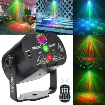 ZONGYANXIE Mini RGB Disco Light DJ LED Laser Stage Projector Red Blue Green Lamp USB Rechargeable Wedding Birthday Party DJ Lamp