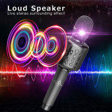 Vayohee  Wireless Receivers and Transmitters for Portable Media Players Karaoke Microphone Wireless Singing Machine with Bluetooth Speaker for Cell Phone/PC, Portable Handheld Mic Speaker