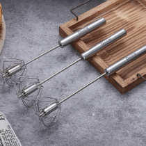 Deejoy Whisk Hand Pressure Semi-automatic Egg Beater Stainless Steel Kitchen Accessories Tools Self Turning Cream Utensils Whisk Manual Mixer