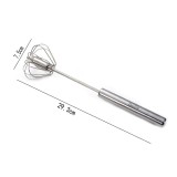 Deejoy Whisk Hand Pressure Semi-automatic Egg Beater Stainless Steel Kitchen Accessories Tools Self Turning Cream Utensils Whisk Manual Mixer