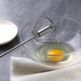 Deejoy Whisk Hand Pressure Semi-automatic Egg Beater Stainless Steel Kitchen Accessories Tools Self Turning Cream Utensils Whisk Manual Mixer