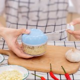 Deejoy Household Garlic Crusher Mini Manual Garlic Grinder Kitchen Labor Saving Garlic Meat Mincing Tool Ginger Peeling Grater Box