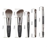 Deejoy 5pcs Mini Makeup Brushes Set Powder Foundation Blush Highlighter Contour Eye Shadow Eyebrow Lash Portable Cosmetic Brush