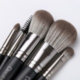 Deejoy 5pcs Mini Makeup Brushes Set Powder Foundation Blush Highlighter Contour Eye Shadow Eyebrow Lash Portable Cosmetic Brush