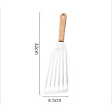 Deejoy Food Grade Stainless Steel Slotted Turner Shovel Fish Spatula Multi-Purpose Stainless Steel Home Kitchen Cooking Supplies