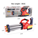 Cute diary Toy Gun Gatling Guns Toy SetSoft Bullet Guns With Foam Suction Darts And Accessories Kids Outdoor Toys Blasters Fake Guns With 20pcs