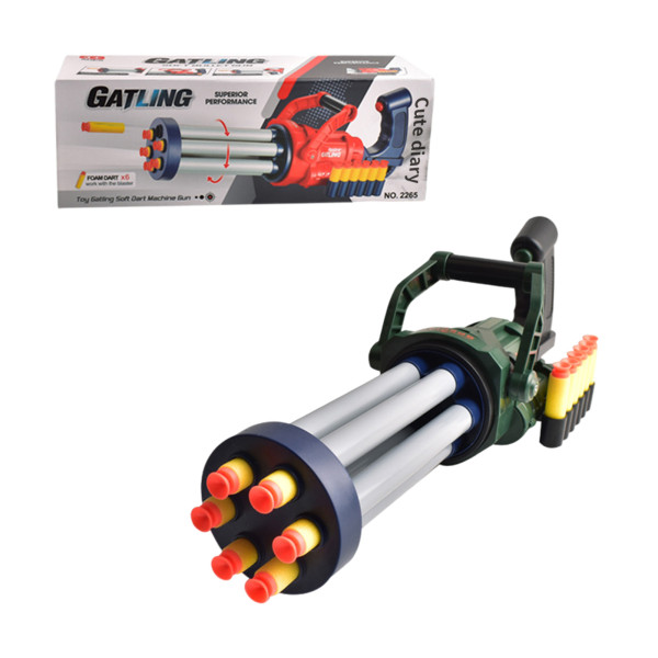 Cute diary Toy Gun Gatling Guns Toy SetSoft Bullet Guns With Foam Suction Darts And Accessories Kids Outdoor Toys Blasters Fake Guns With 20pcs