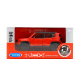 Cute diary Toy Car Toy Diecast Model 1:36 Jeep Renegade Trailhawk SUV Pullback Children's Education Series Gift Car Model