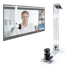 VUESTAND Acrylic Webcam Monitor Arm with Adjustable Pan-Tilt Head & Anti-Slip Pads 5mm Thick - 2-Piece Assembled Design for Desktop PC Laptops Streaming Video Conferencing