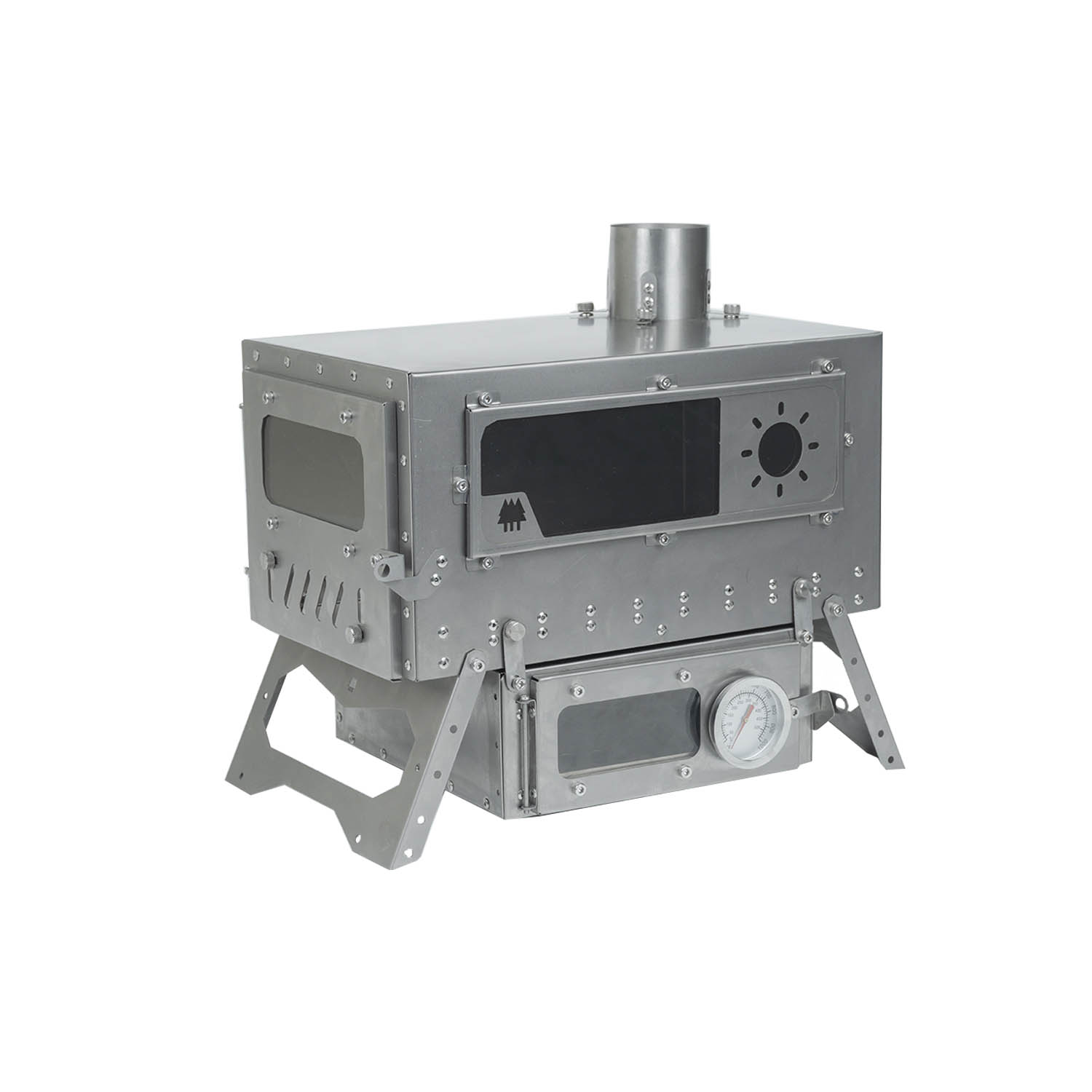 Magma Mini Art Ultralight Tent Stove with Oven | Titanium Wood Stove for  Hot Tent Camping