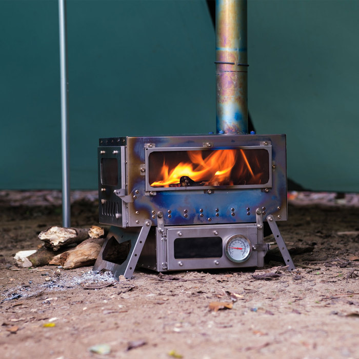 Magma Mini | Titanium Tent Wood Stove with Removable Oven
