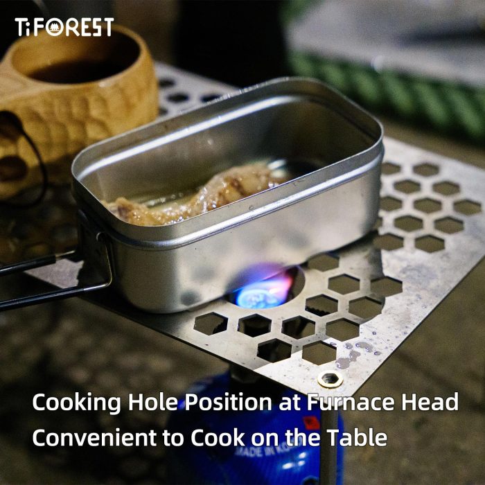 BT200 Small Titanium Table & Titanium Baking Mesh in One Lightweight