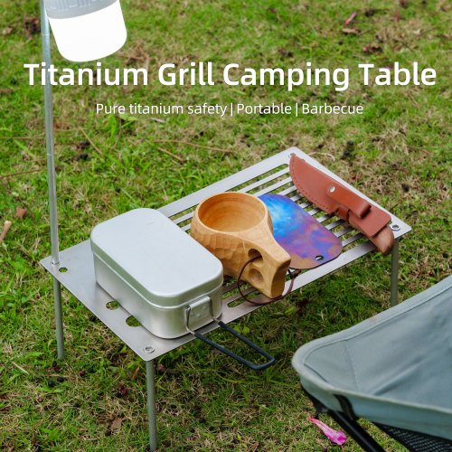 BT210 Titanium Folding Solo Camping Table