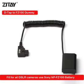ZITAY D-tap to NP-FZ100 Dummy Battery for Sony Alpha A7III A7R III A9 A7R IV Alpha 9 A7R3  A6600 A7C Camera