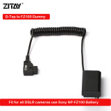 ZITAY D-tap to NP-FZ100 Dummy Battery for Sony Alpha A7III A7R III A9 A7R IV Alpha 9 A7R3 A7S3 A6600 A7C Camera