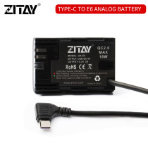 ZITAY USB C  to LP-E6 Dummy Battery