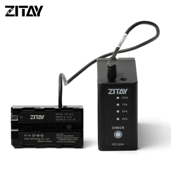 ZITAY Battery Sony NP-F970-980-F550 with Dual DC Ports and USB C Ports Fast Charging Compatible with Sony NP-F930 F950 F960 F550 F530 F330 F570 CCD-SC55 TR516 TR716 TR818 TR910 TR917 etc