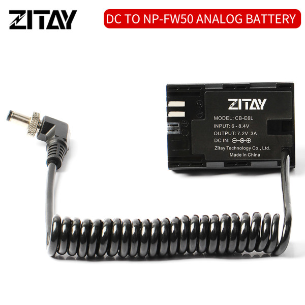 ZITAY DC to LP-E6 Dummy Battery