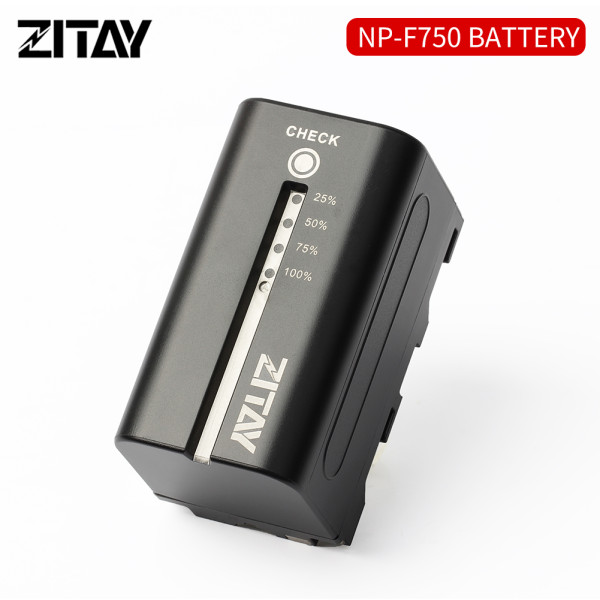 ZITAY NP-F750 Lithium-Ion Battery Pack (7.2V, 6400mAh) for Sony NP-F550 NP-F570 NP-F750 NP-F770 NP-F930 NP-F950 NP-FM55H NP-FM500H NP-QM71 NP-QM91 NP-QM71D Camera