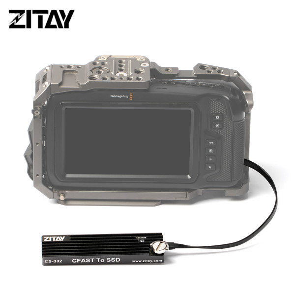 M.2 2280 SSD to CFast 2.0 Adapter Converter  for Canon C200 C300 XC10 EOS 1DX Mark II Blackmagic URSA Mini EF Z CAM E2