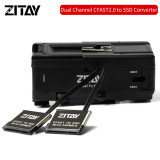 ZITAY CCTECH CFast 2.0 Dummy Cards to 2.5   Sata3.0 4TB SSD Adapter + V Mount Plates for Blackmagic URSA MINI 4K 4.6K