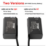 ZITAY Sony NP-FW50 Dummy Battery to Type C USB Camera Power Cable Adapter