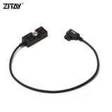 Customize ZITAY D-Tap 1x4 Splitter Cable one male D-tap to four female D-tap outlet adapter converter outlet cord for photography (with on-off switch)