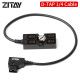 ZITAY D-Tap 1x4 Splitter Cable one male D-tap to four female D-tap outlet adapter converter outlet cord for photography