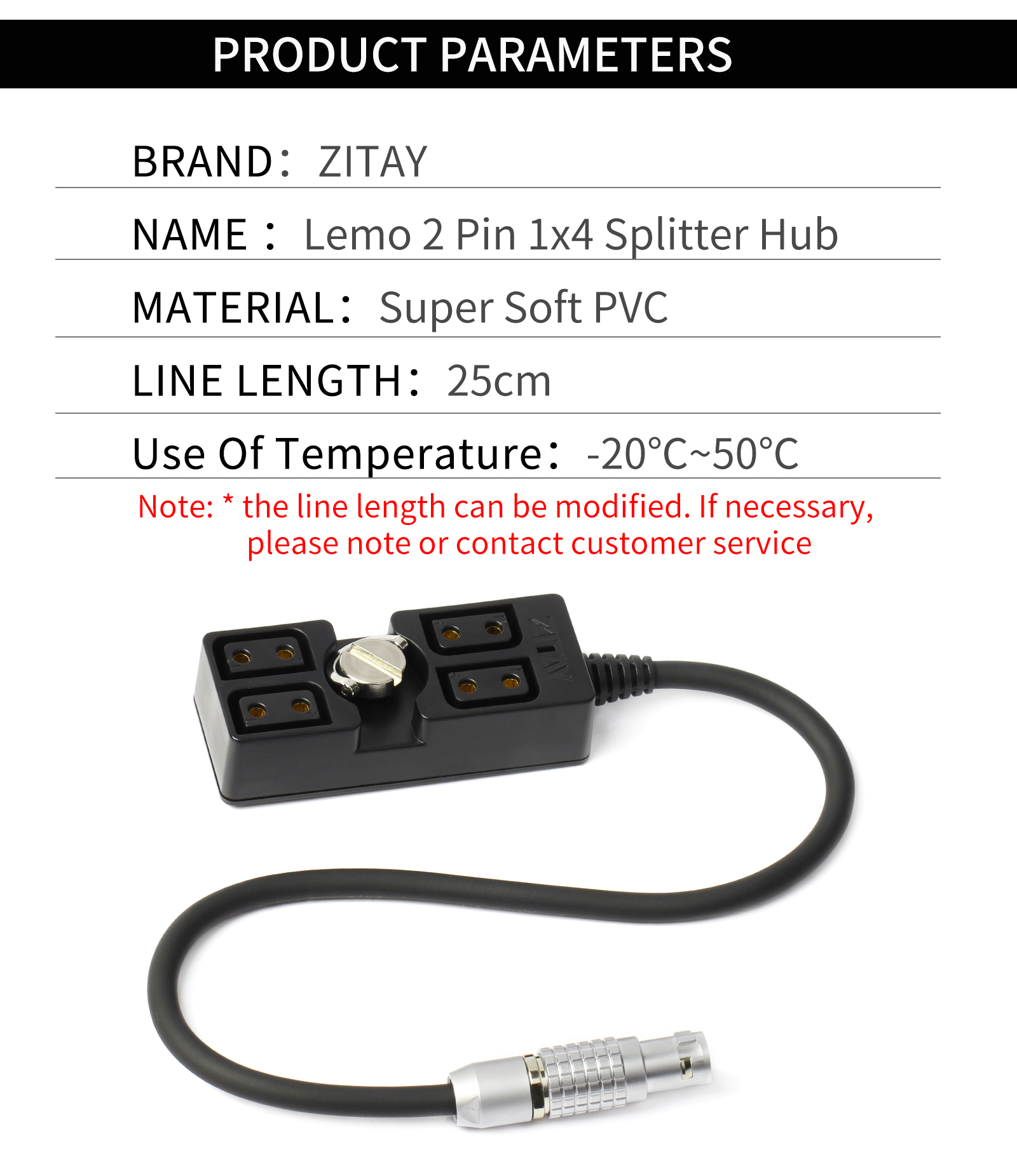 100％安い オス 2ピン Lemo ZITAY - ハブ スプリッター メス D-tap 4 - プロ用、業務用 - hlt.no