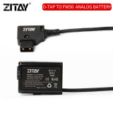 ZITAY D-TAP to NP-FW50 Dummy Battery for Sony Sony A6400 A6100 A3000 A5000 A6500 A6000 A73/A7R3/A7S3/Fx3
