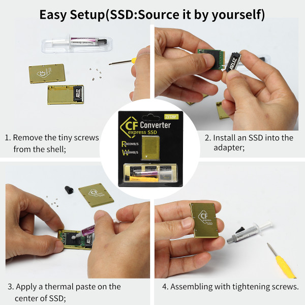 US 39.99 ZITAY Adapter NVME M.2 2230 SSD to CFexpress Type B Card