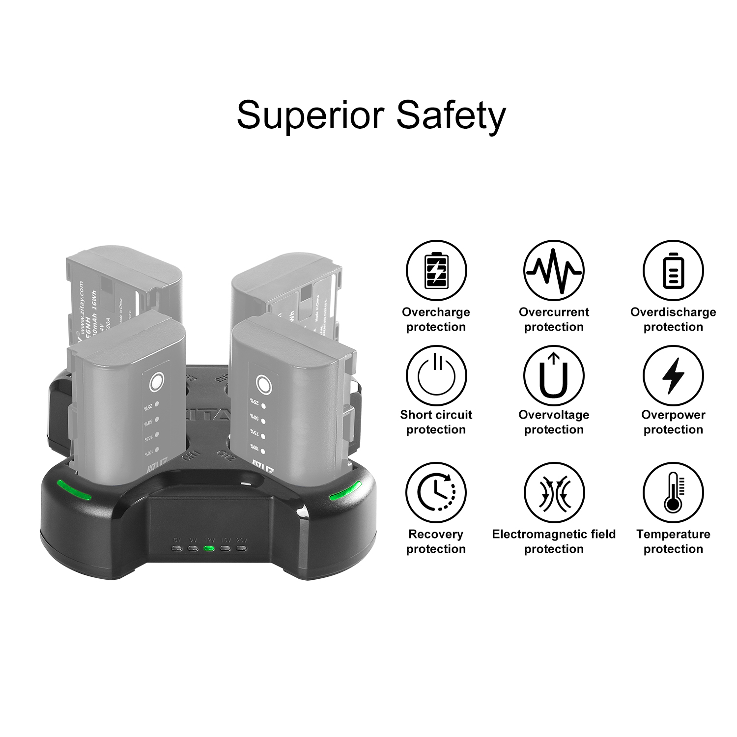 VoSa シルバー チタンエッジケープ US$ 45.99 - ZITAY Fast 4-Channel Compact Charger with PD 67W