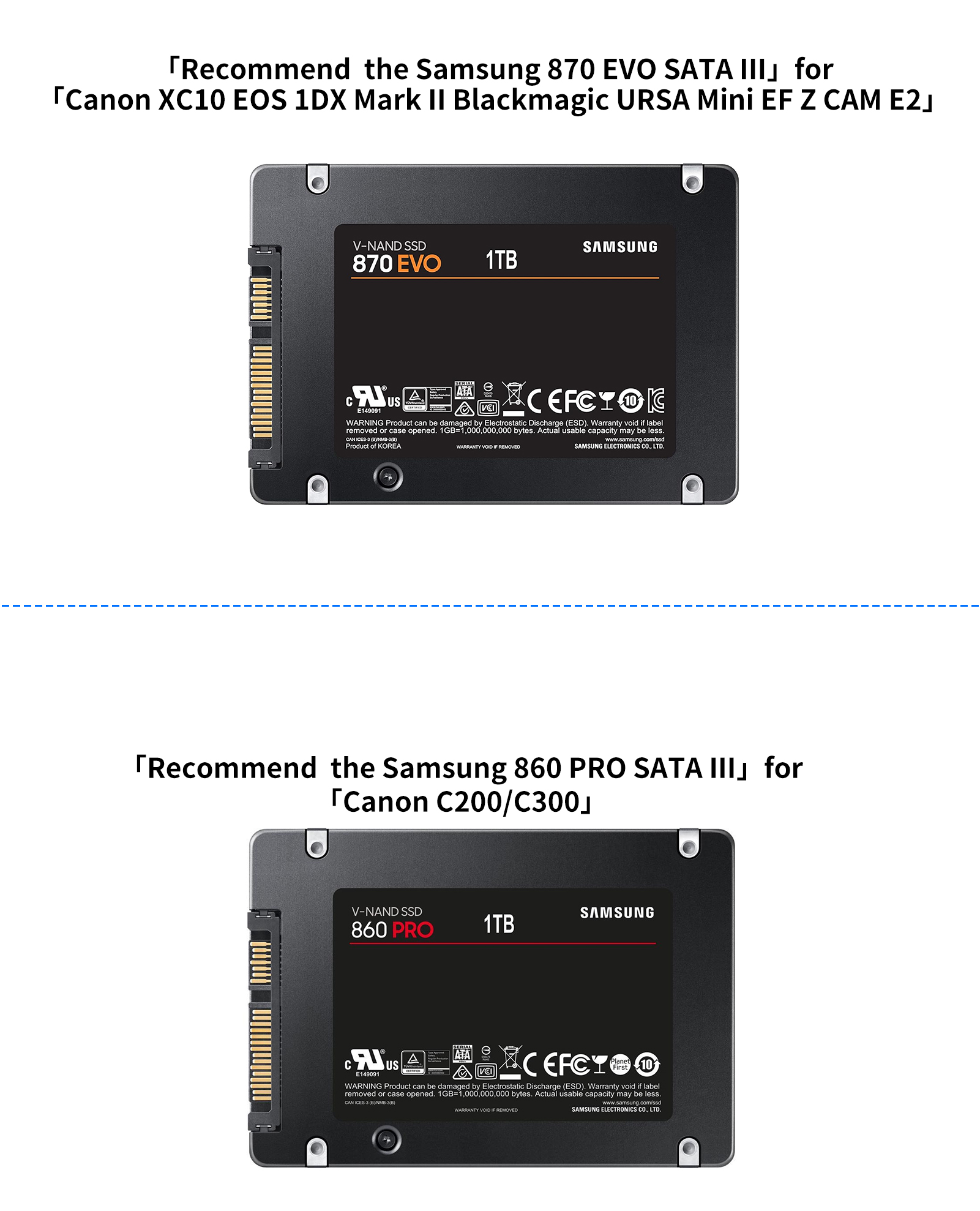 ZITAY CFAST to SSD adapter Canon C300 MARKII 1DX Mark II C200 C200B