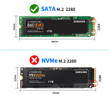 M.2 2280 SSD to CFast 2.0 Adapter Converter  for Canon C200 C300 XC10 EOS 1DX Mark II Blackmagic URSA Mini EF Z CAM E2