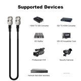 SDI Cable 12G BNC 75 Ohm HD SDI Coaxial Cable 50cm for Camera and Video Device Supports 4K 60 Frames