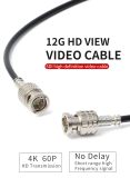 SDI Cable 12G BNC 75 Ohm HD SDI Coaxial Cable 50cm for Camera and Video Device Supports 4K 60 Frames