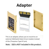 ZITAY Adapter NVME M.2 2230 SSD to CFexpress Type B Card Adapter Compatible with Nikon Z6 Z7 Z8 Z9 Canon RC R5 R5C Panasonic GH6(SSD not included)