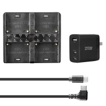 ZITAY 4-Bay Smart PD Fast Charger for Sony NP-F550/F570/F750/F970 6KPRO