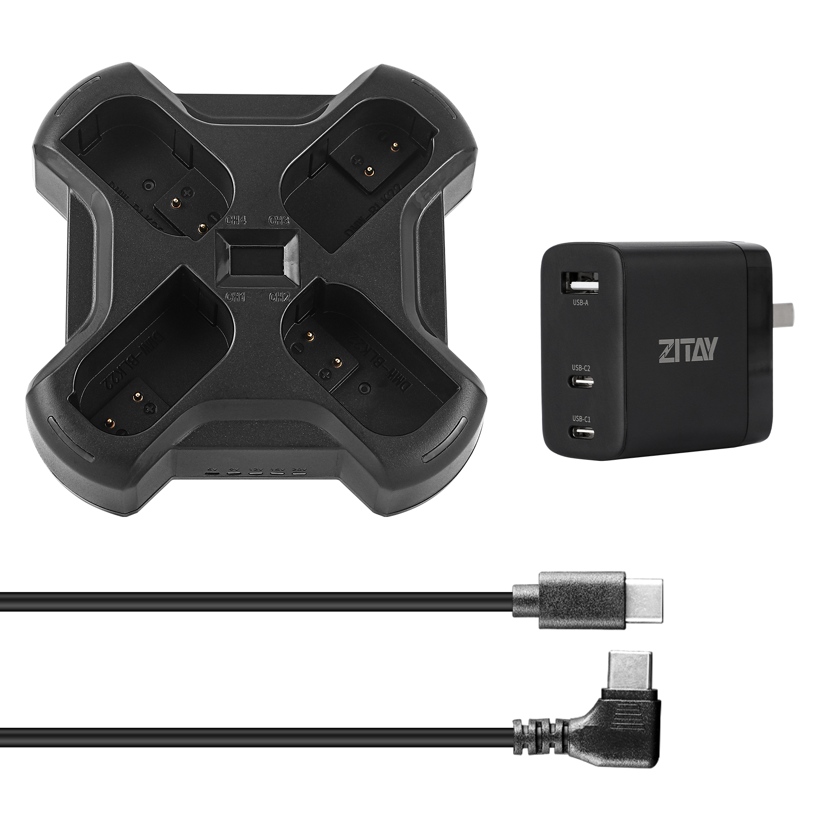 US$ 52.99 - ZITAY Fast 4-Channel Charger Compatible with