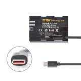 ZITAY RS2  RS3PRO  to LP-E6P Dummy Battery  for  Canon 5D2 5D3 5D4 80D 6D2 R5 R5C bmpcc 4K DR10 Camera Battery
