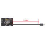 ZITAY RS2  RS3PRO  to LP-E6P Dummy Battery  for  Canon 5D2 5D3 5D4 80D 6D2 R5 R5C bmpcc 4K DR10 Camera Battery