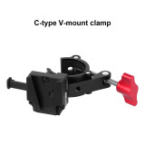 ZITAY Compact V-Lock Battery Mounting Kit with O-Clamp for Pipe Diameter 15-50mm for Safe Power Solutions for Cameras