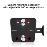 ZITAY Compact V-Lock Battery Mount Kit with Quick Release and 1/4  Thread Mount