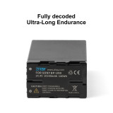 ZITAY 10200mah 14.4V 146Wh BP-U90 for Sony FS7/5 EX280/EX260/Z280/Z190/NX160 Camera Blackmagic PYXIS 6K